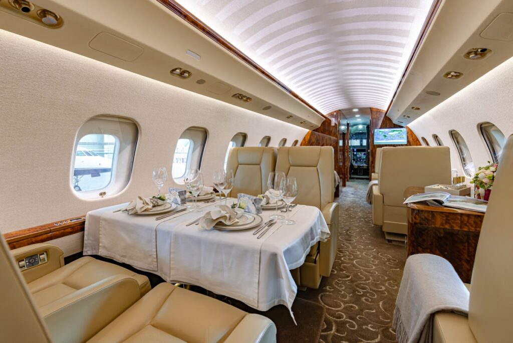 Global 6000 Interior design - Air charter flight Vietnam and Asia Pacific