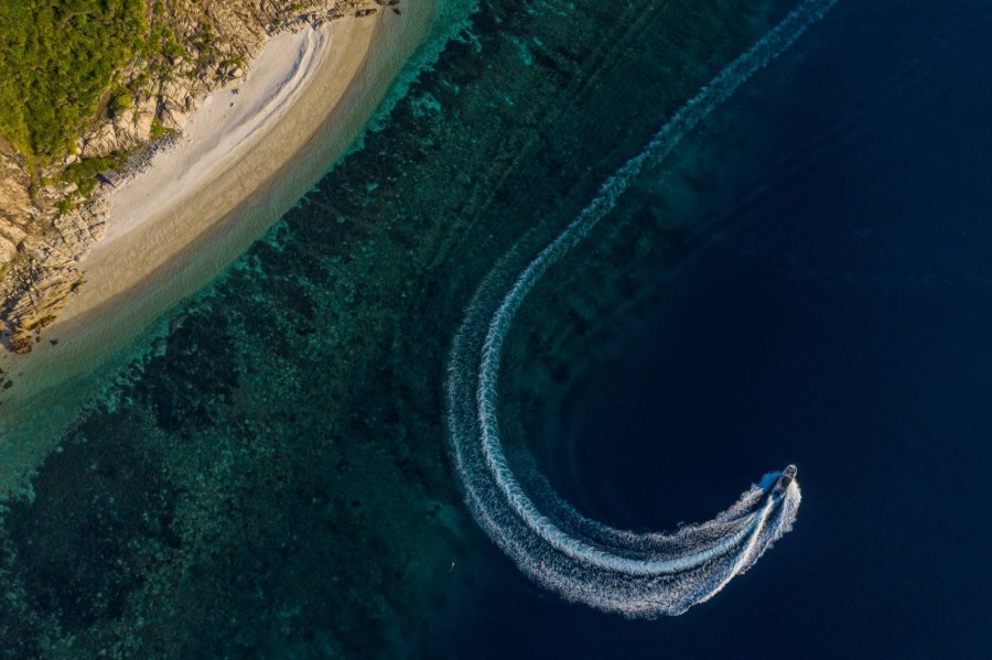 A part of Con Dao coastline from above