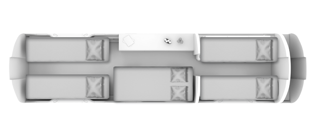 Gulfstream G550 private jet Layout
