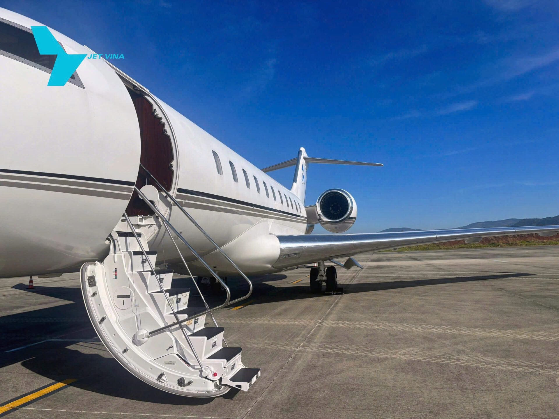 Bombardier Global 5000 landed at the Lien Khuong International Airport, Da Lat, Vietnam - Private Jet Charter Flight In Vietnam And Asia Pacific